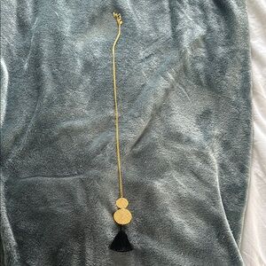 Gorjana Elegant Gold and Black Pendant Necklace